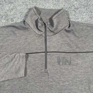 Helly Hansen Men's Gray Half-Zip Sweater